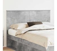 vidaXL Testiera con testiera Grigio Cemento 160 cm Legno Multistrato, Testiera Letto Moderna, Rettangolare, Legno Elegante, Design Semplice, Facile da Pulire, Uso Interno