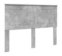vidaXL Testiera con testiera Grigio Cemento 160 cm Legno Multistrato, Testiera Letto Moderna, Rettangolare, Legno Elegante, Design Semplice, Facile da Pulire, Uso Interno
