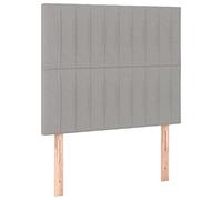 VIDAXL - Testiere 2 Pz Grigio Chiaro 100x5x78/88 Cm In Tessuto - SPEDIZIONE GRATUITA