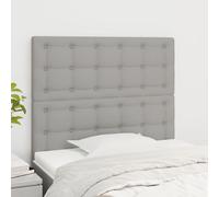 vidaXL Testiere 2 pz Grigio Chiaro 100x5x78/88 cm in Tessuto