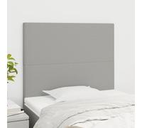 vidaXL Testiere 2 pz Grigio Chiaro 100x5x78/88 cm in Tessuto