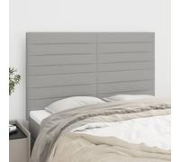 vidaXL Testiere 4 pz Grigio Chiaro 72x5x78/88 cm in Tessuto