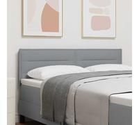 vidaXL Testiera Grigio chiaro 160 cm Tessuto