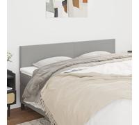 vidaXL Testiera 2 pz in Tessuto Grigio Chiaro 90x5x78/88 cm