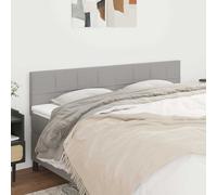 vidaXL Testiera 2 pz Grigio Chiaro 90x5x78/88 cm in Tessuto
