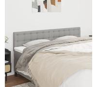 vidaXL Testiere 2 pz in tessuto Grigio Chiaro 100x5x78/88 cm