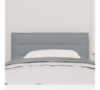 vidaXL Testiera Grigio chiaro 80 cm Tessuto