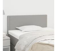 vidaXL Testiera Grigio Chiaro 80x5x78/88 cm in Tessuto