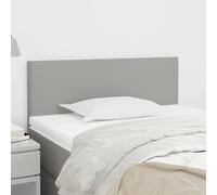 vidaXL Testiera Grigio Chiaro 90x5x78/88 cm in Tessuto