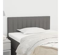 vidaXL Testiera Grigio Scuro 100x5x78/88 cm in Tessuto