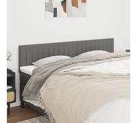 vidaXL Testiera 2 pz Grigio Scuro 80x5x78/88 cm in Tessuto