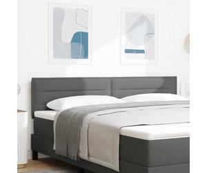 vidaXL Testiera Grigio scuro 180 cm Tessuto