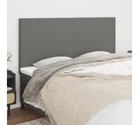 vidaXL Testiere 4 pz in tessuto Grigio Scuro 100x5x78/88 cm