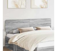 vidaXL Testiera con testiera Grigio Sonoma 180 cm Legno Multistrato, Testiera Rettangolare Moderna, Design Minimalista, Supporto Letto Resistente, Accessorio Elegante per la Camera