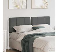 vidaXL Testiera imbottita Bianco e grigio chiaro 160 cm Pino massello