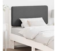 vidaXL Testiera imbottita Bianco e grigio chiaro 90 cm Pino massello