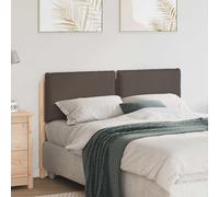 vidaXL Testiera imbottita con testiera Grigio Naturale e Chiaro 140 cm