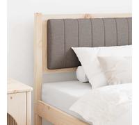 vidaXL Testiera imbottita con testiera Marrone 90 cm Pino massello