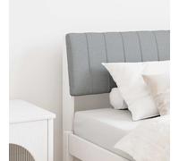 vidaXL Testiera imbottita Grigio chiaro 100 cm Pino massello