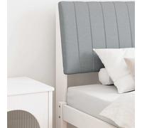vidaXL Testiera imbottita Grigio chiaro 100 cm Pino massello