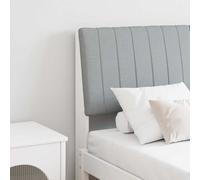 vidaXL Testiera imbottita Grigio chiaro 140 cm Pino massello
