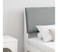 vidaXL Testiera imbottita Grigio chiaro 200 cm Pino massello