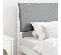 vidaXL Testiera imbottita Grigio chiaro 90 cm Pino massello