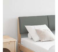 vidaXL Testiera imbottita Grigio scuro 120 cm Pino massello