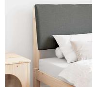 vidaXL Testiera imbottita Grigio scuro 75 cm Pino massello