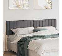 vidaXL Testiera imbottita Marrone e grigio scuro 180 cm Pino massello