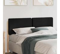 vidaXL Testiera imbottita Marrone e Nero 120 cm Pino massello