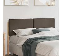 vidaXL Testiera imbottita Marrone e taupe 160 cm Pino massello