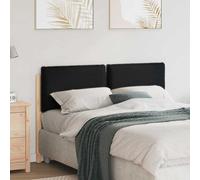 vidaXL Testiera imbottita Naturale e Nero 135 cm Pino massello