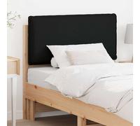 vidaXL Testiera imbottita Naturale e Nero 75 cm Pino massello