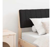 vidaXL Testiera imbottita Nero 100 cm Pino massello