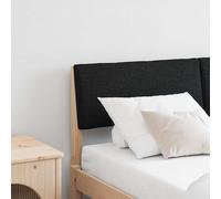vidaXL Testiera imbottita Nero 135 cm Pino massello