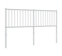 vidaXL Testiera in Metallo Bianco 160 cm