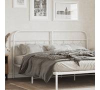 vidaXL Testiera in Metallo Bianco 160 cm