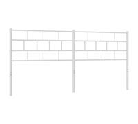vidaXL Testiera in Metallo Bianco 180 cm
