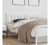 vidaXL Testiera di Ricambio in Metallo Bianco 180 cm