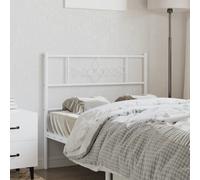 VIDAXL - Testiera In Metallo Bianco 80 Cm - SPEDIZIONE GRATUITA