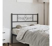 vidaXL Testiera in Metallo Nero 107 cm