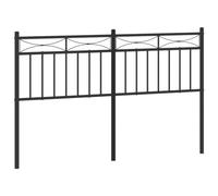 vidaXL Testiera in Metallo Nero 140 cm, testiera Letto, testiera in Metallo, Testata per Letto Matrimoniale, Testata Letto, testiera per Letto Doppio