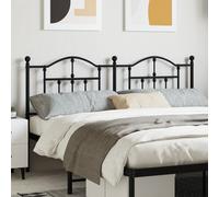 vidaXL Testiera in Metallo Nero 160 cm