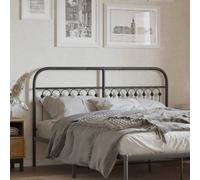 vidaXL Testiera in Metallo Nero 160 cm