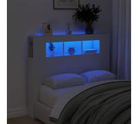 VIDAXL - Testiera Led Bianca 120x18,5x103,5 Cm Legno Multistrato