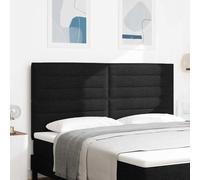 vidaXL Testiera LED con strisce LED con testiera Nero 180 cm Tessuto
