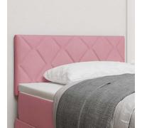 vidaXL Testiera LED vitaXL a Blocchi Diamond Rosa 100 cm in Velluto, con USB. Design Contemporaneo, Montaggio a Parete, Robusta e con Rivestimento Morbido. Ideale per mobili della Camera da Letto, co