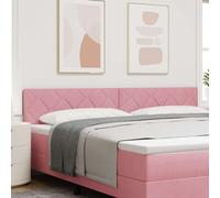 vidaXL Testiera LED con testiera Rosa 200 cm Pelle Sintetica