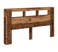 vidaXL Testiera LED Legno Antico 180x18,5x103,5 cm Legno Multistrato